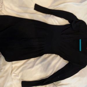 Solid black with stretch